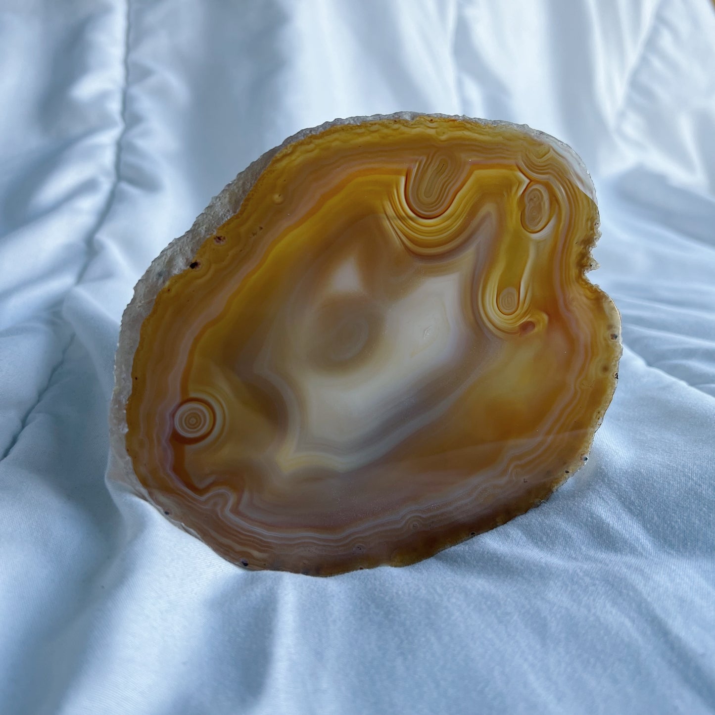 Agaat schijf naturel nr.4