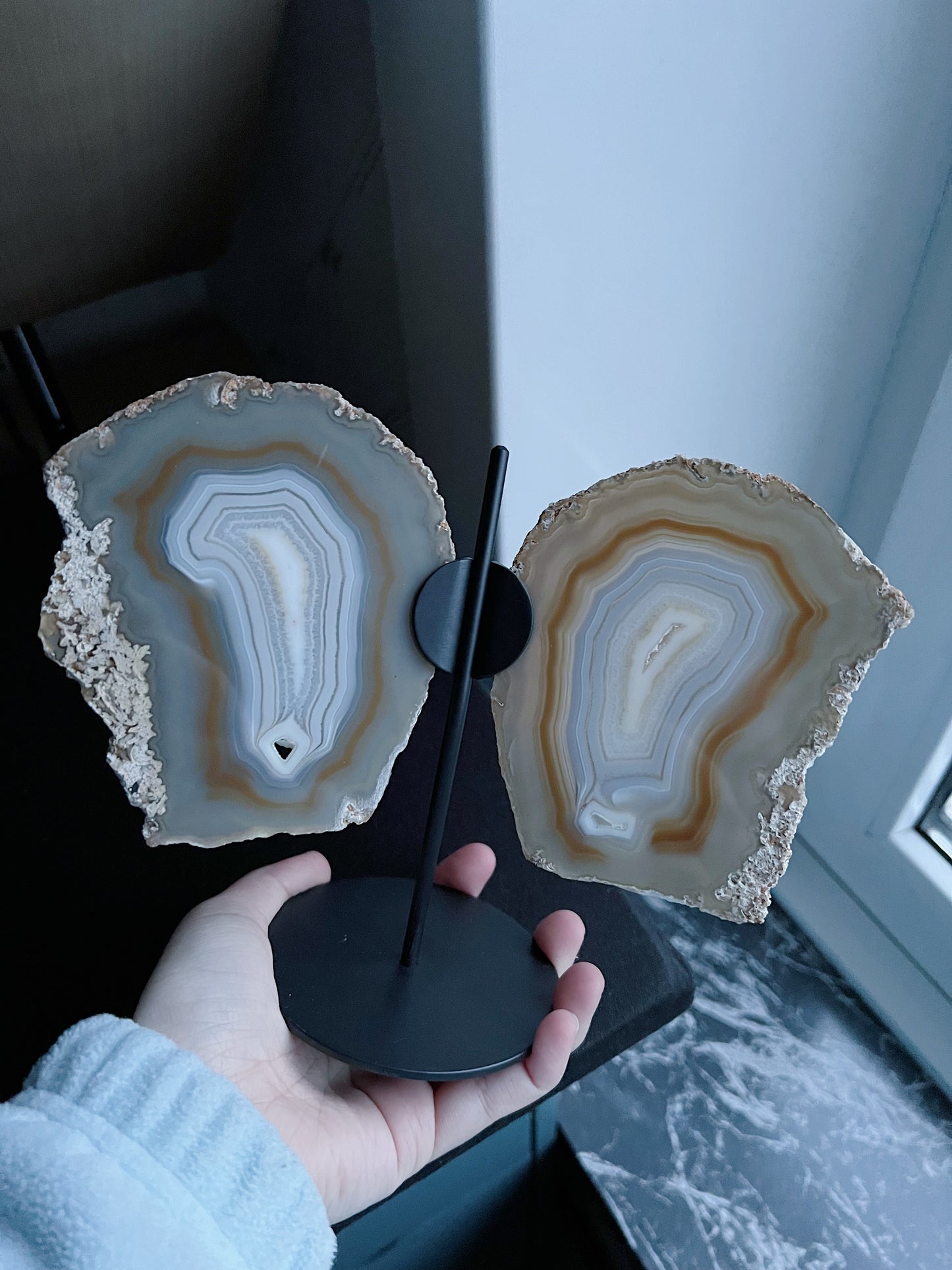 Agaat vlinder op standaard (S)