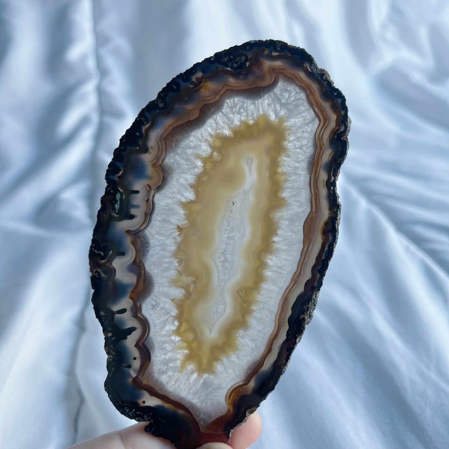 Agaat schijf naturel nr.8