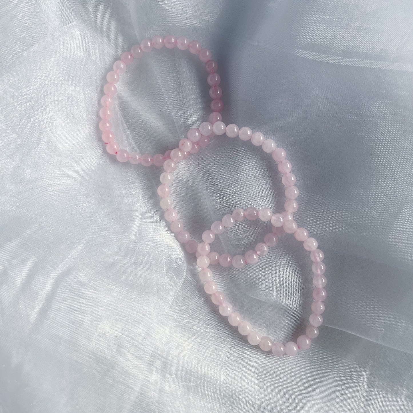 Rozenkwarts - kraal armband 5mm