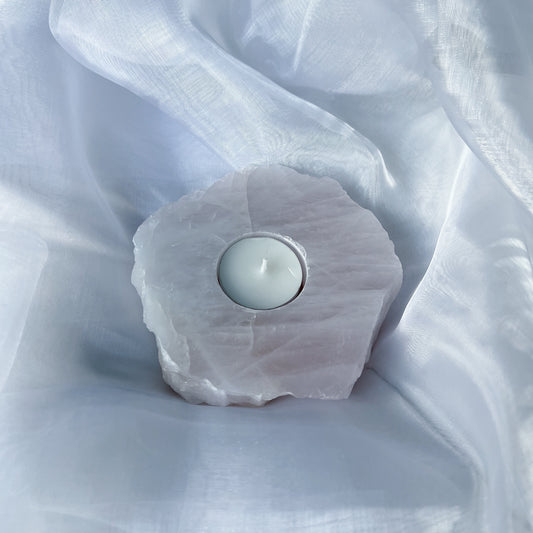 Rozenkwarts - theelichthouder