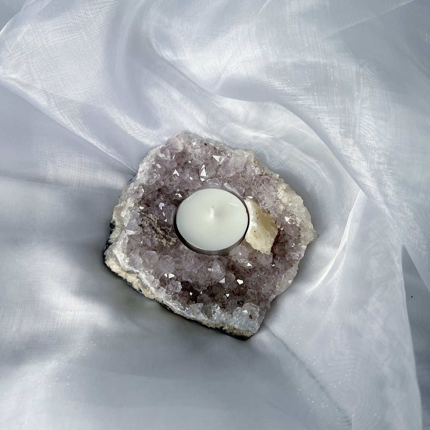 Amethist theelichthouder