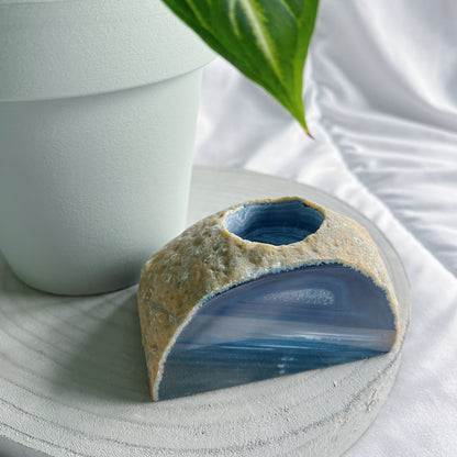 Agaat - theelichthouder 3