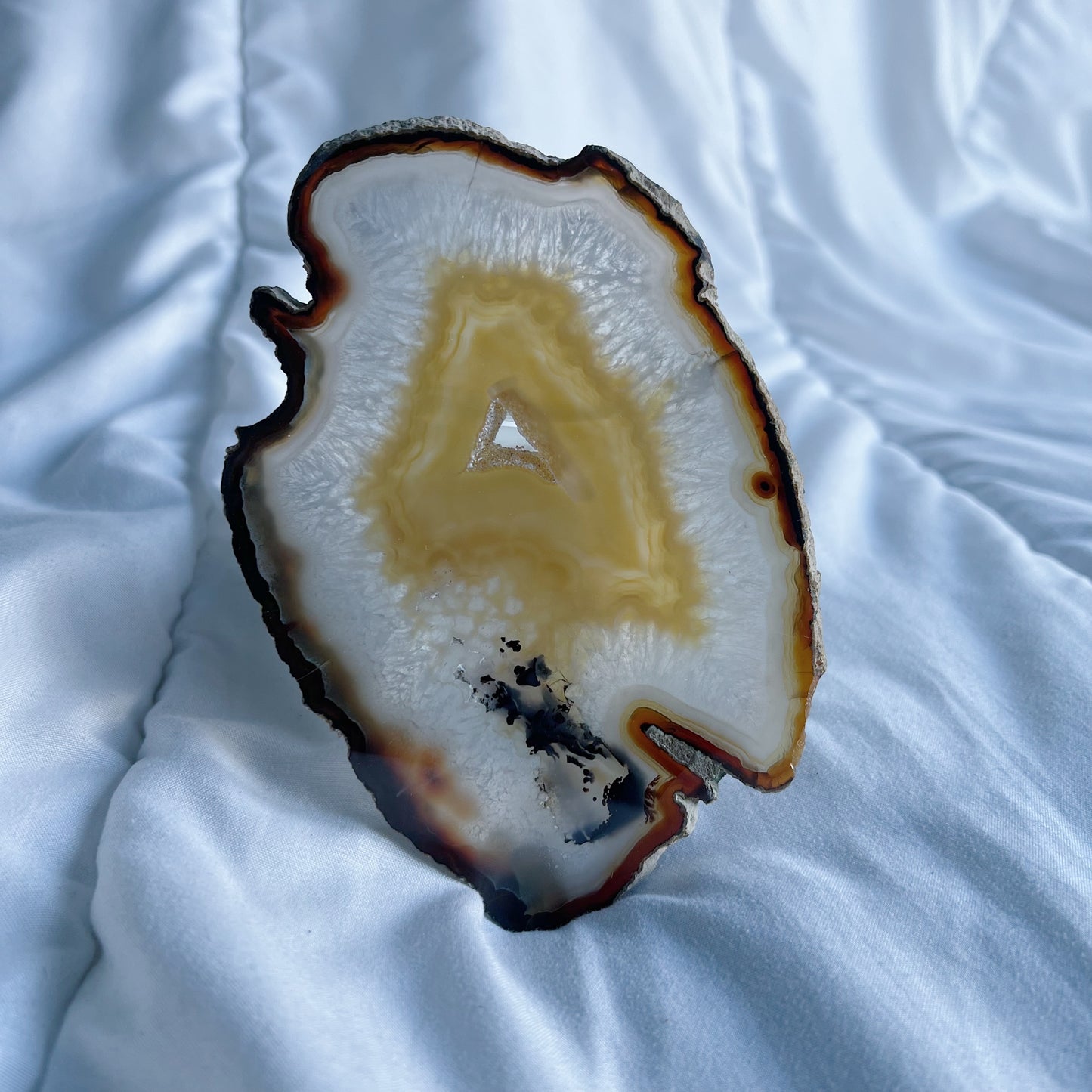 Agaat schijf naturel nr.7