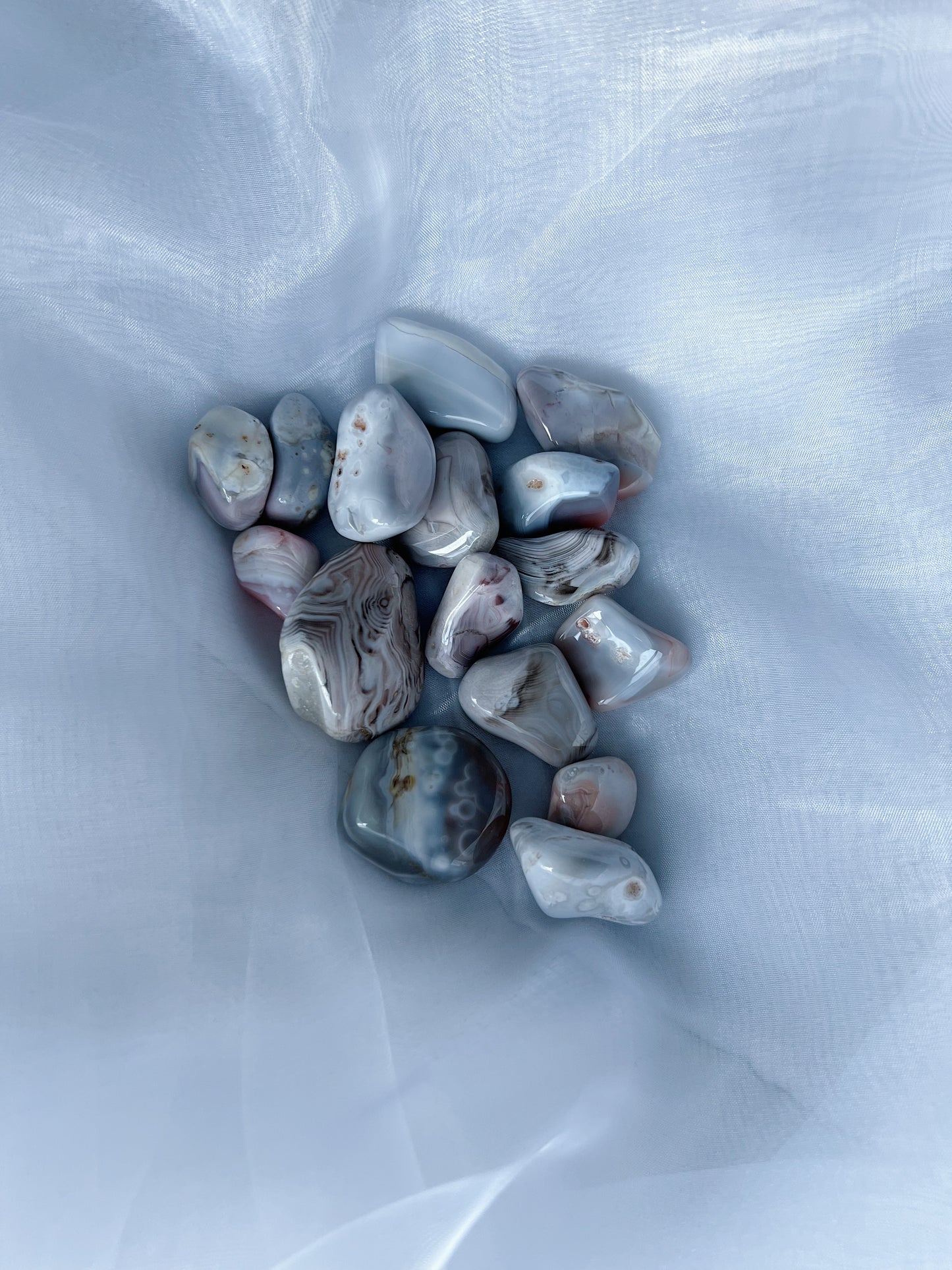 Agaat botswana roze - trommelsteen