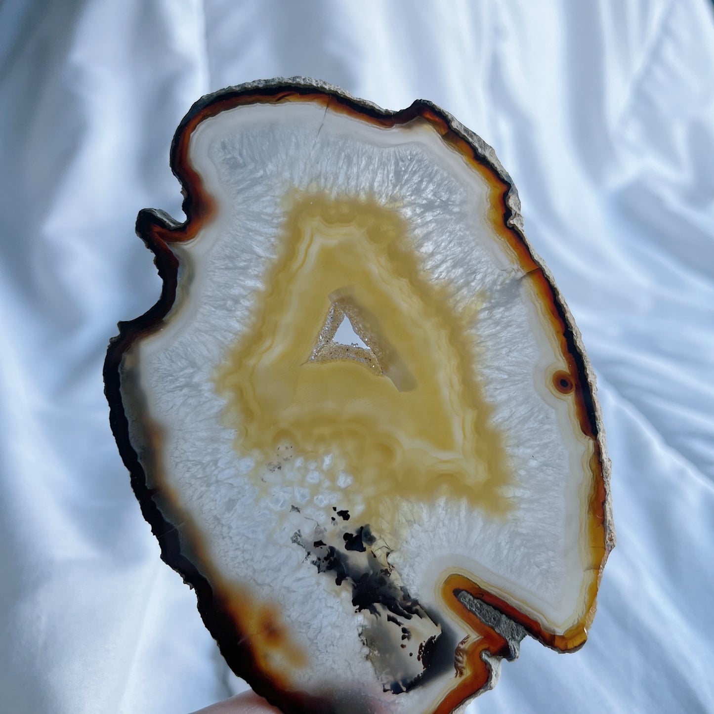 Agaat schijf naturel nr.7