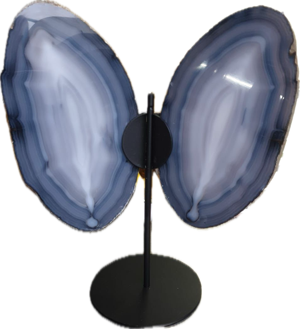 Agaat vlinder op standaard (M)