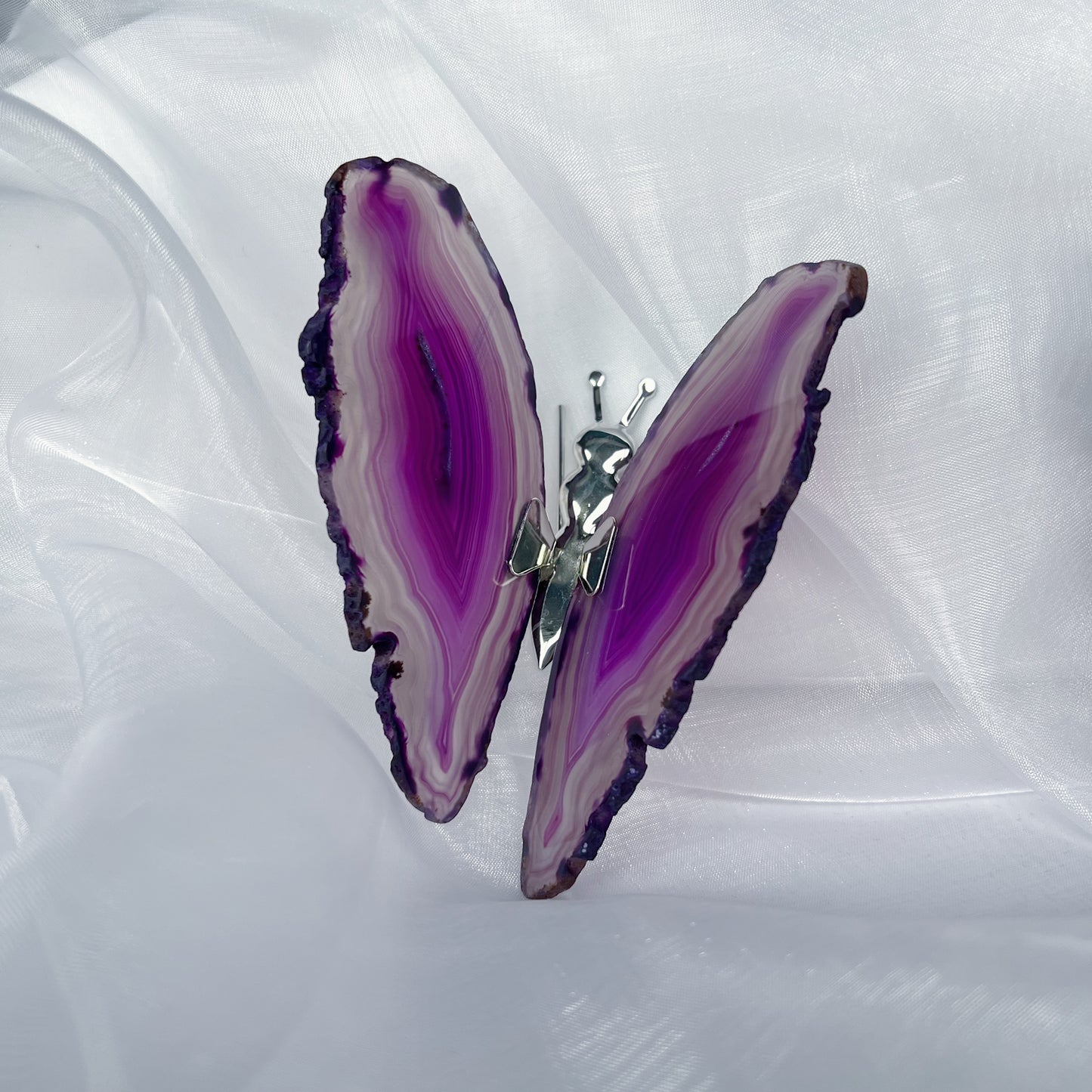 Agaat vlinder - paars 1