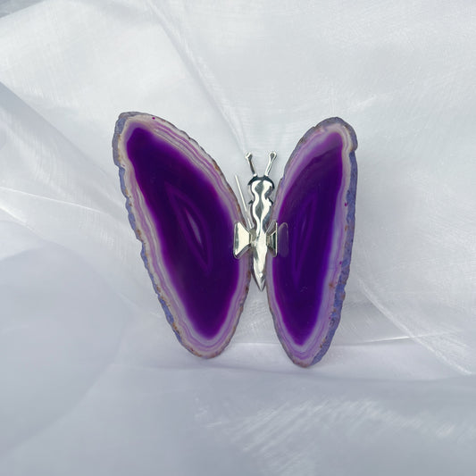 Agaat vlinder - paars 2