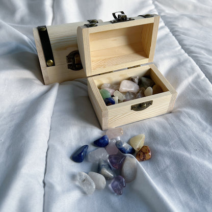 Schatkistje met 200gr edelstenen